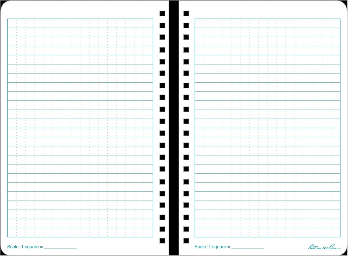 Weatherproof Side Spiral Notebook, 4.625" X 7", Yellow Cover, Universal Pattern, 3 Pack (No. 373L3)